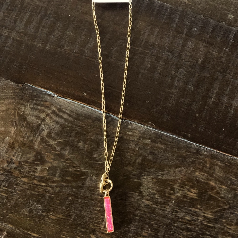 Druzy quartz necklace